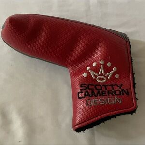 Scotty Cameron Red and Silver Design Putter Cover
